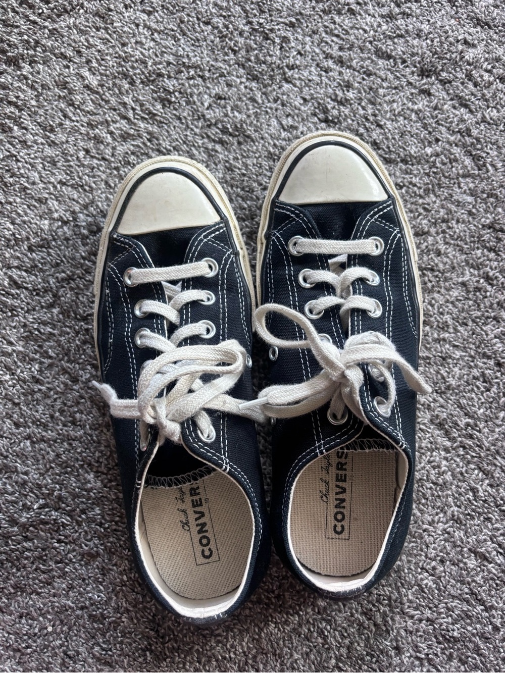 Converse chuck 70 Black and White Low-Top Canvas Sneakers
